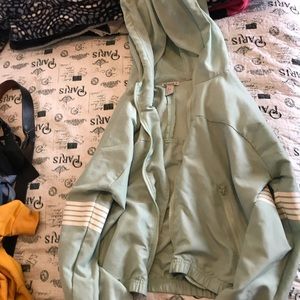 Mint color windbreaker